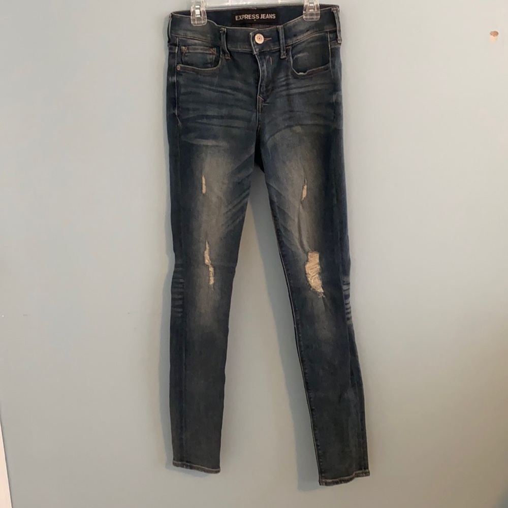 Express legging blue jeans